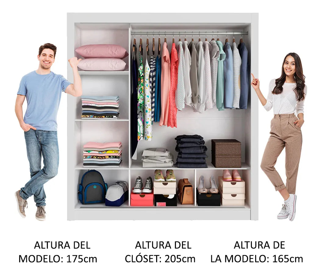 Guarda Roupa Casal Madesa Mônaco 3 Portas Correr Espelho Cor Branco 1093D81E